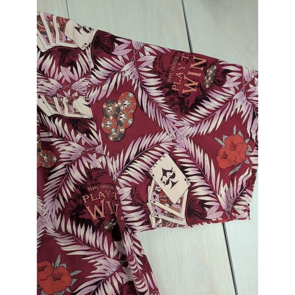 Big Dogs Hawaiian Camp Shirt Mens Extra Large Gambling Poker Cards Casino XL - Picture 12 of 13